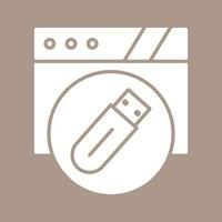 Usb Flash Drive Vector Icon