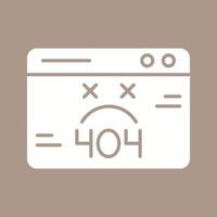 icono de vector de error 404