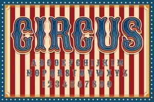 decorative circus text effect vector