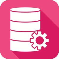 Unique Database Management Vector Icon