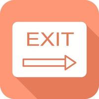 Unique Exit Vector Icon