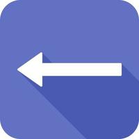 Unique Left Arrow Vector Icon