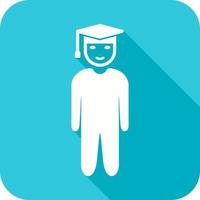 Unique Student Standing Vector Icon