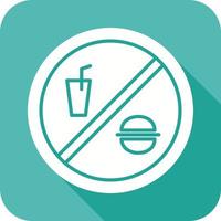 No Food or Drinks Vector Icon