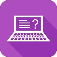 Unique Online Exam Vector Icon