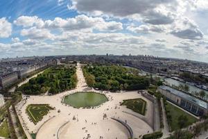 Paris champs elysee aerial view from wheel photo