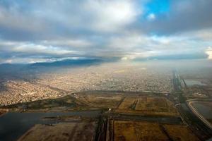 mexico city aerial view cityscape panorama photo