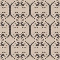 Vintage abstract seamless pattern. Vector old ornament with swirls.