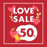 love sale illustration special valentine day vector