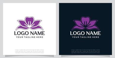 Simple logo of lotus stock vector for business and branding