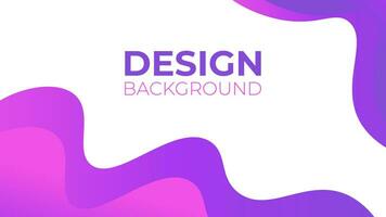 Colorful template banner with gradient color. Design with liquid shape. vector