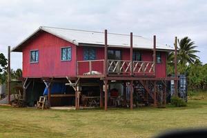 Polynesia cook island bungalow house photo