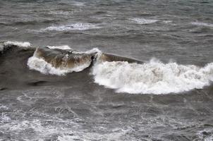 Sea Storm on the shore photo