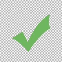 Checkmark icon, vector