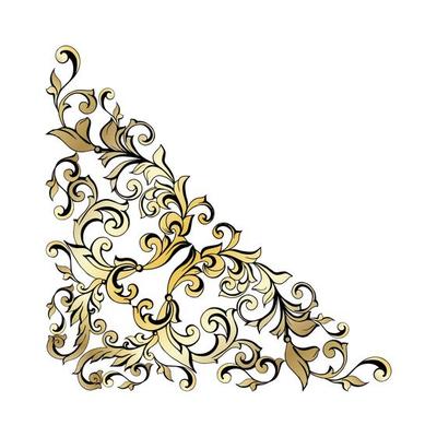 Vector damask vintage baroque scroll ornament swirl. Victorian monogram heraldic shield swirl. Retro floral leaf pattern border foliage antique acanthus calligraphy engraved tattoo. seamless pattern