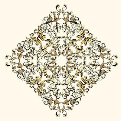 Vector damask vintage baroque scroll ornament swirl. Victorian monogram heraldic shield swirl. Retro floral leaf pattern border foliage antique acanthus calligraphy engraved tattoo. seamless pattern