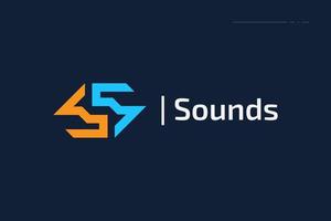Abstract and Modern Letter S Logo with Blue and Orange Color Combination vector