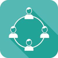 Unique Network Group Vector Icon