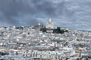 parís enorme vista aérea desde montmatre foto