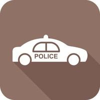 icono de vector de coche de policía