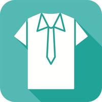 icono de vector de camisa y corbata