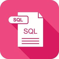 icono de vector de sql