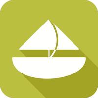 Small Yacht Vector Icon