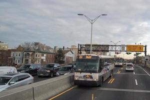 Nueva York, Estados Unidos - 24 de abril de 2017 - tráfico de Nueva York a Nueva Jersey foto