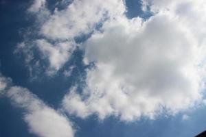 white gray cloudy heavenly blue sky background cloudscape photo