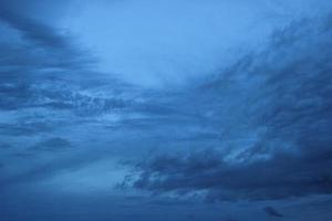 dark blue cloud with white light sky background and midnight evening time photo