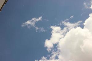 white gray cloudy blue sky background cloudscape photo