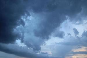 dark blue cloud with white light sky background and midnight evening time photo