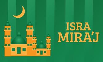 isra miraj web bandera modelo vector