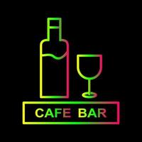 Unique Drinks Cafe Vector Icon