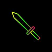 Unique Sword Vector Icon