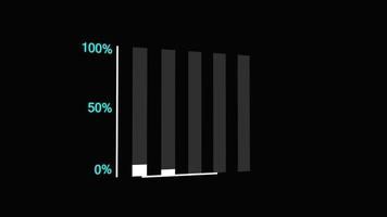 animation graphique courbe de croissance infographie écran vert video