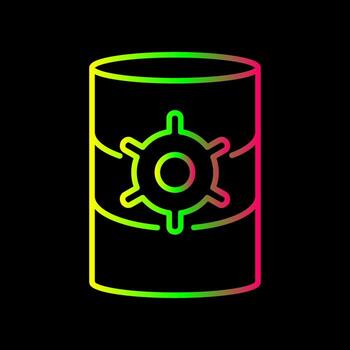 Unique Database Management Vector Icon