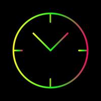 Unique Clock Vector Icon