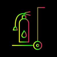 Unique Moveable Extinguisher Vector Icon