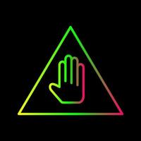 Unique Warning Vector Icon