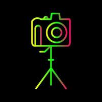 Unique Camera on Stand Vector Icon