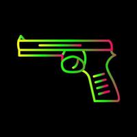 icono de vector de pistola única