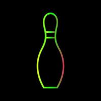 Unique Bowling Pin Vector Icon