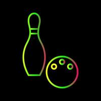 Unique Bowling Vector Icon