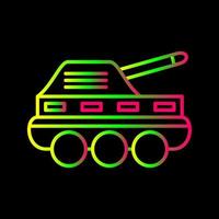 icono de vector de tanque de infantería