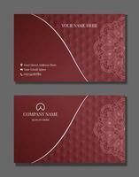 business card  with mandala ornament vector