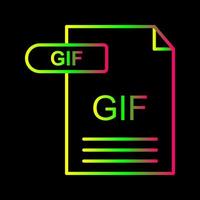 icono de vector de gif