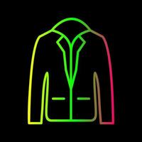 icono de vector de chaqueta elegante