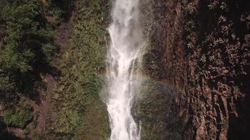 small waterfall in the mountain video