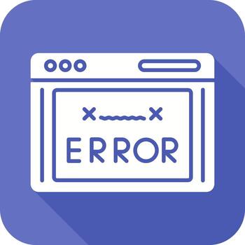 icono de vector de código de error